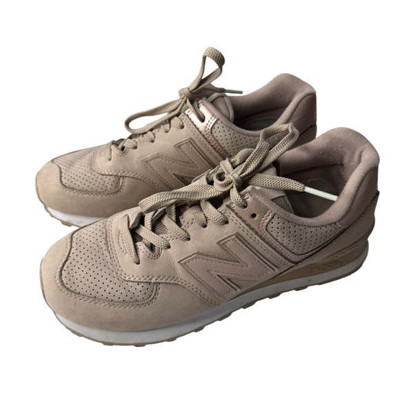 New Balance Shoes - New Balance sneakers 574 dust Gold women’s size 8.5
